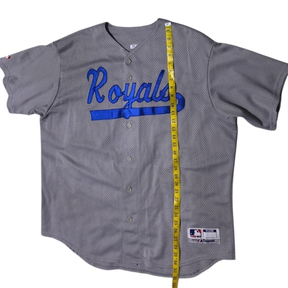 MAJESTIC Men’s Kansas City Royals Gray Jersey - Picture 10 of 11